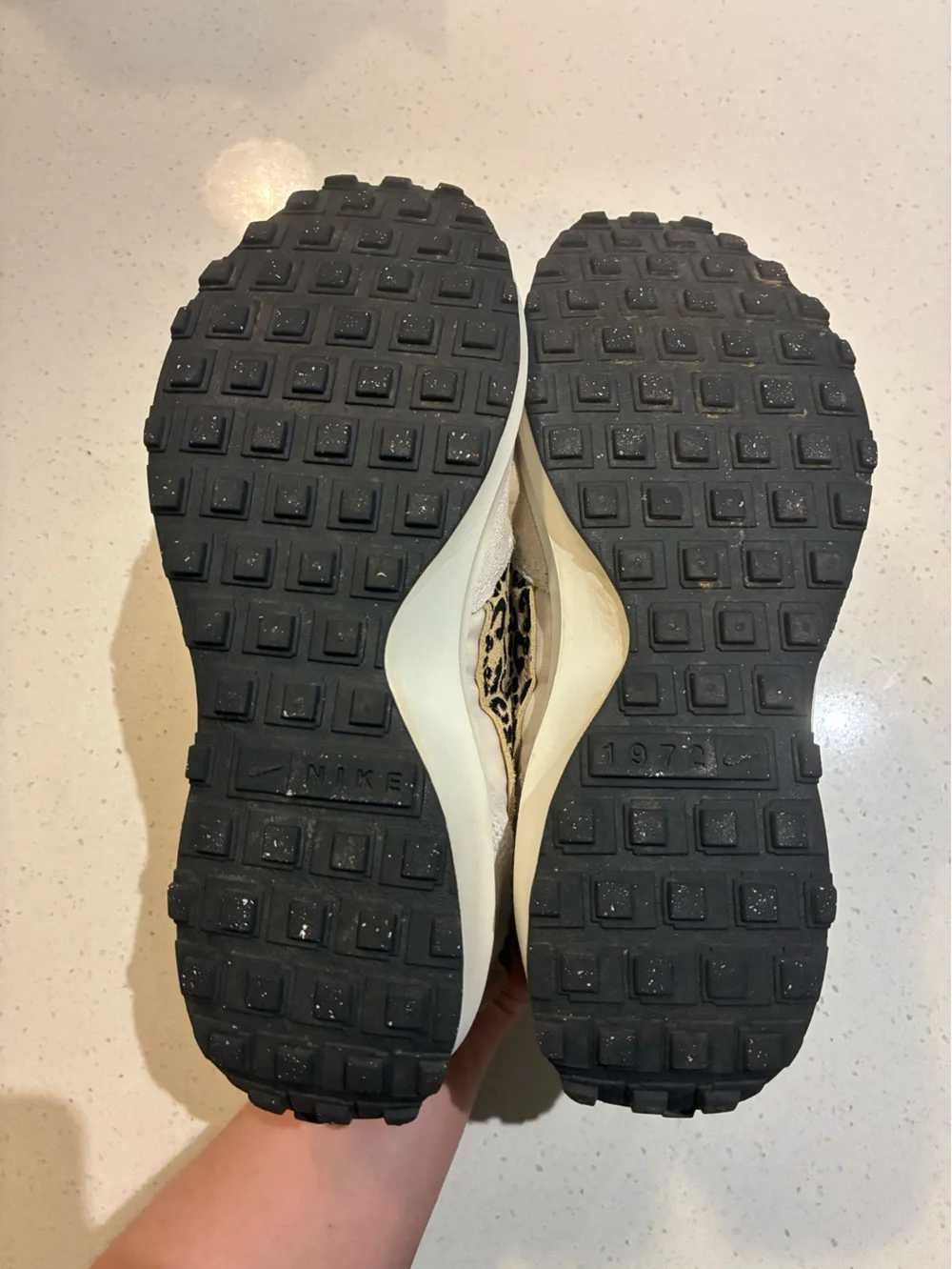 Nike Waffle Debut in Phantom Leopard Print Size 8.5 - Picture 7 of 8